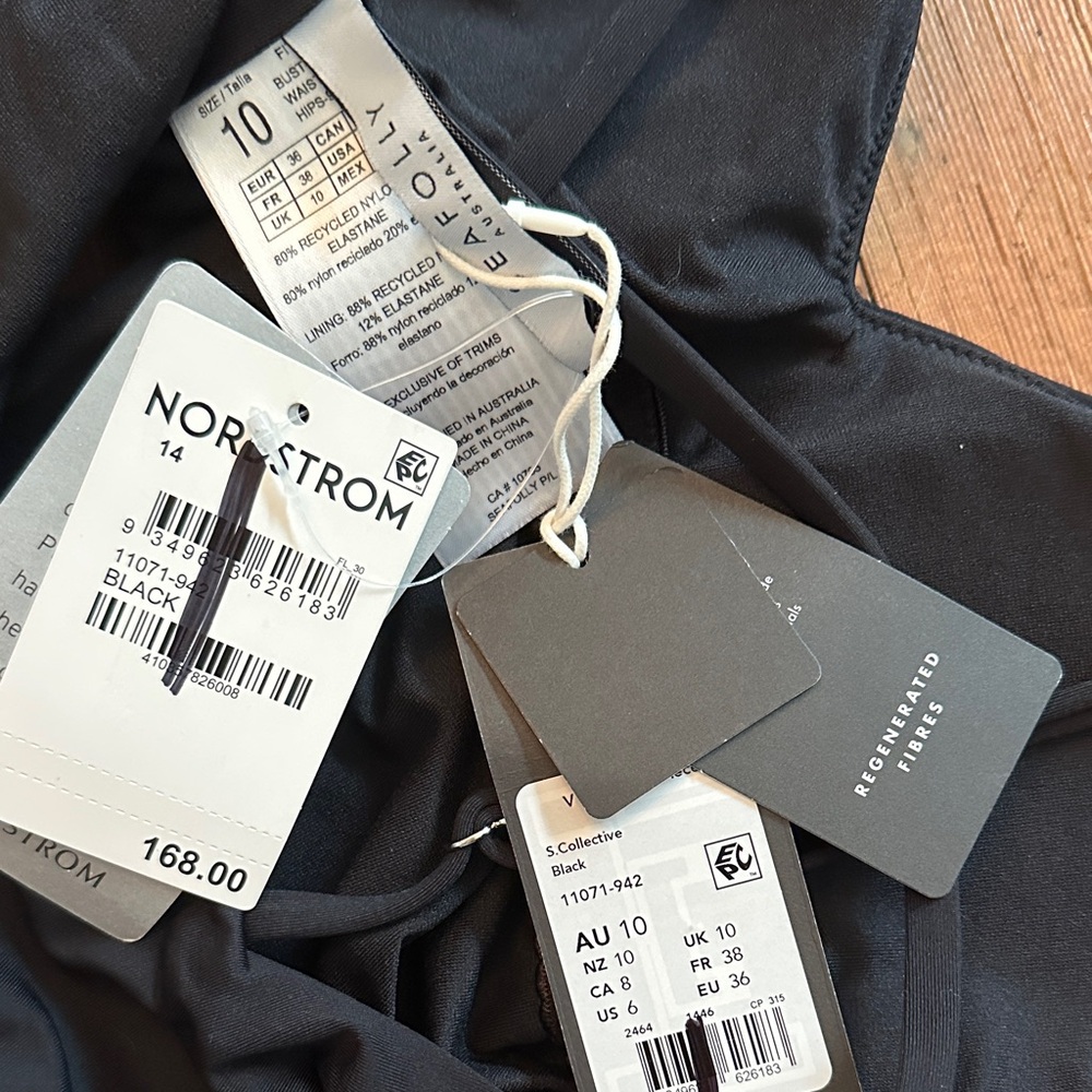 NWT - Seafolly Collective Black One Piece - Picture 3 of 8